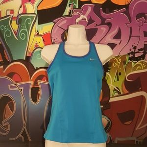 Nike Dri-Fit Racer back Tank Built in Bra size M